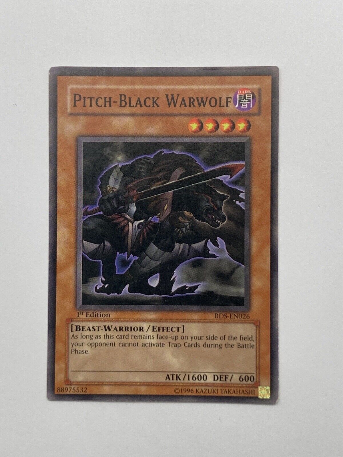 Pitch-Black Warwolf 1st Edition RDS-EN026 Yu Gi Oh Card