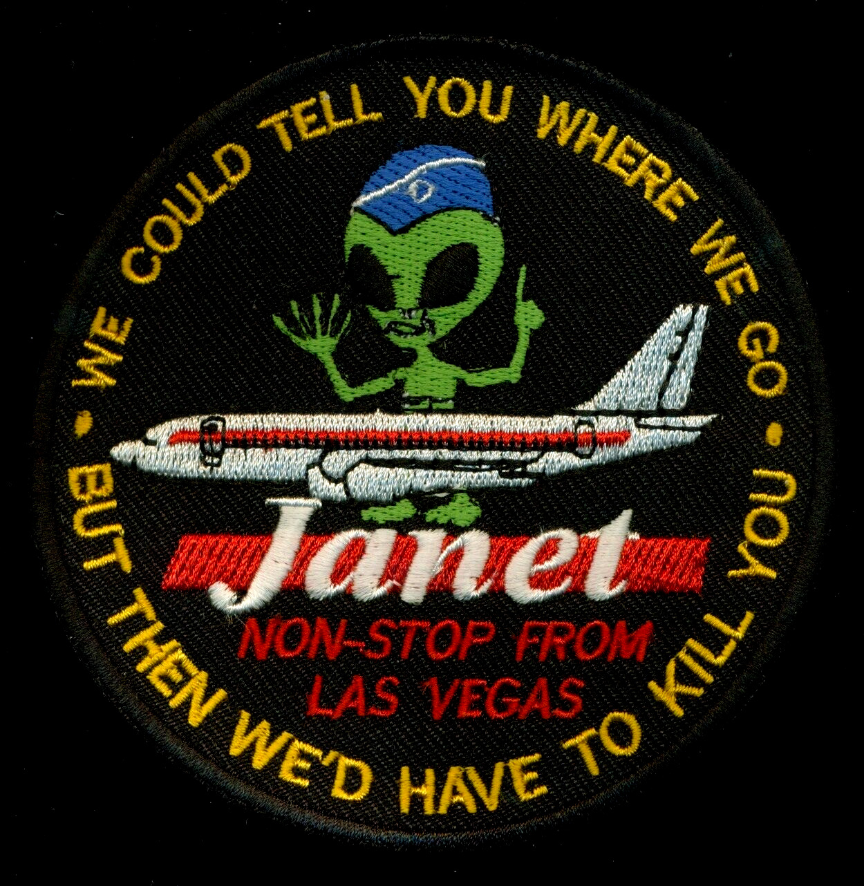 USAF Janet Air Airline Western Tonapah Test Range Patch N-16