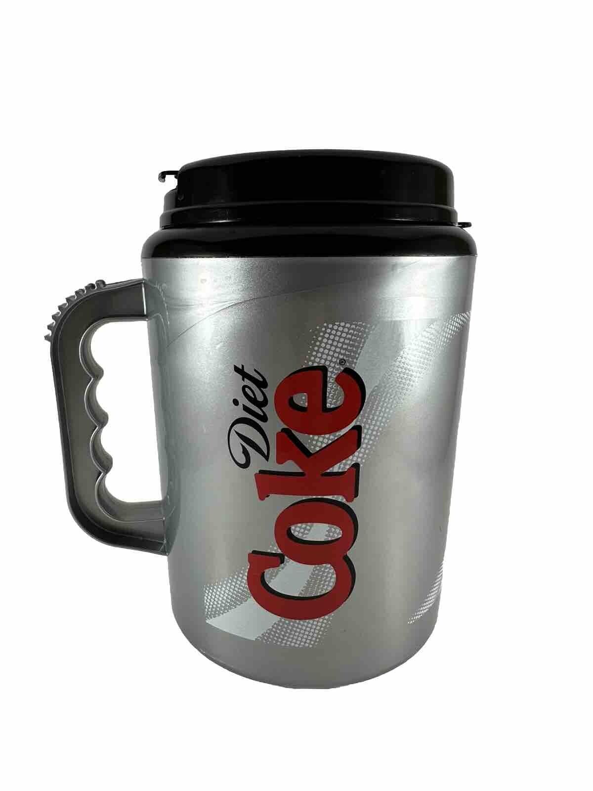Rare Betras USA Large Diet Coke 64 oz. Plastic Insulated Cold Drink Cup Mug