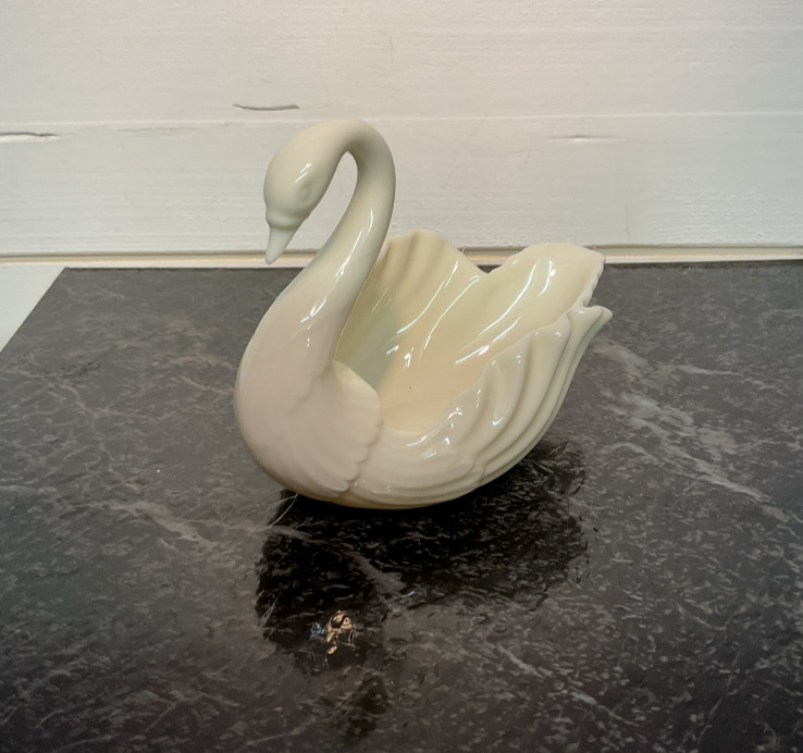 Vintage - Lenox - Porcelain Swan - Trinket Dish - Candy Dish 
