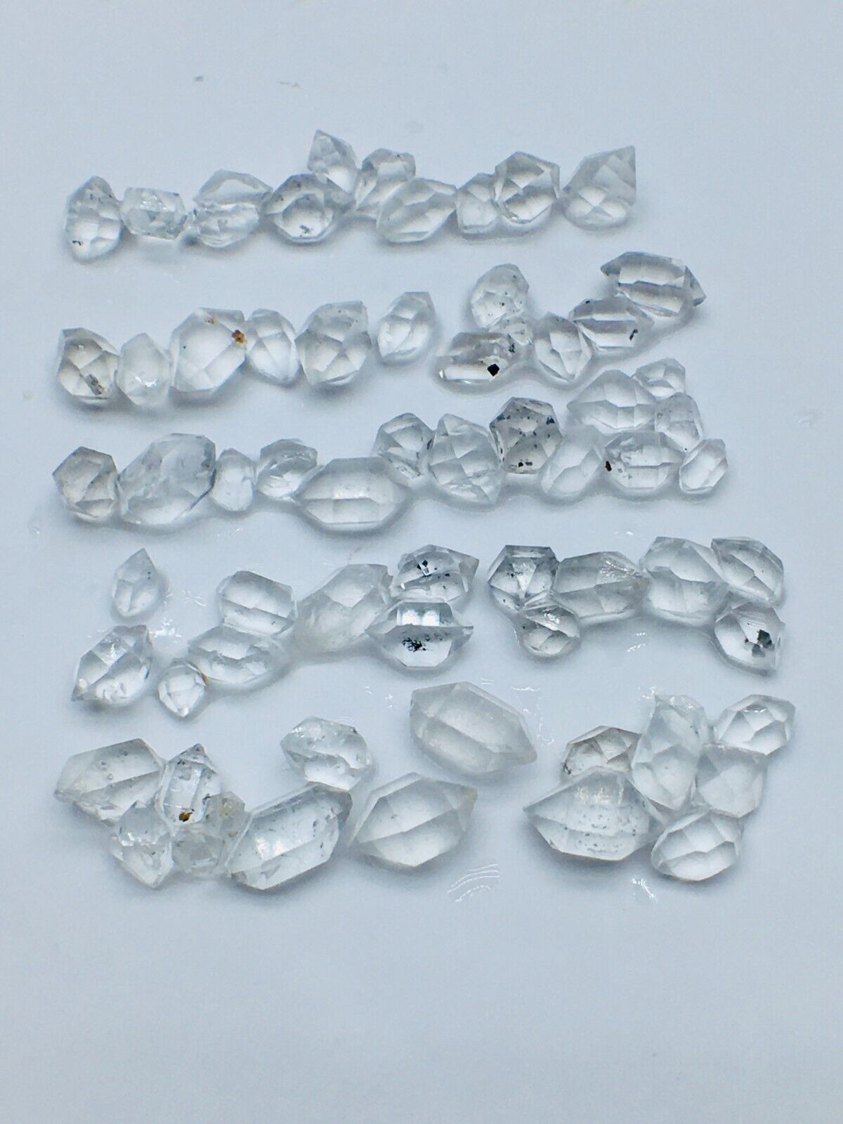 64pc Herkimer Diamond AAA small3mm to8mm Top gem crystal From-NY  36ct D1