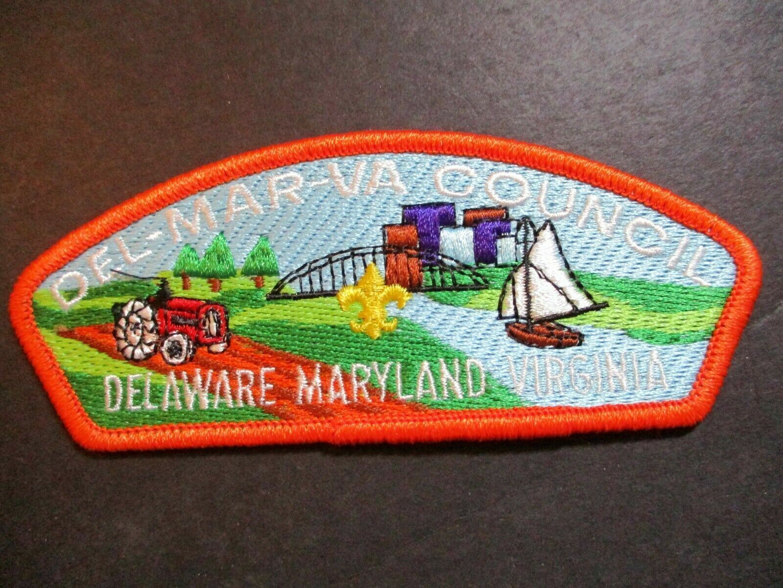 DEL-MAR-VA Council Delaware Maryland Virginia BSA CSP council shoulder strip