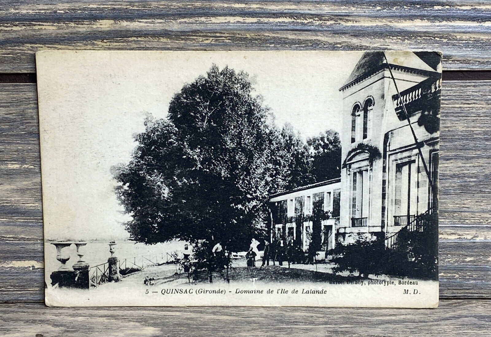 Vintage Postcard Domaine de l’Lle de Lalande France Postmark 1919 Black White
