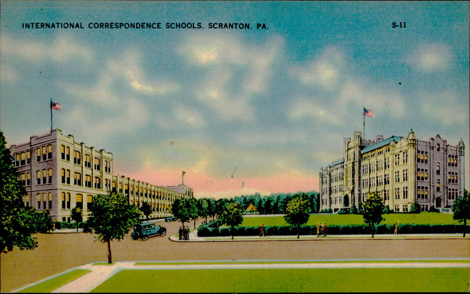 Postcard: INTERNATIONAL CORRESPONDENCE SCHOOLS, SCRANTON, PA. S-11 THE