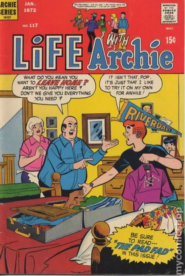 Life with Archie #117 VG 4.0 1972 Stock Image Low Grade