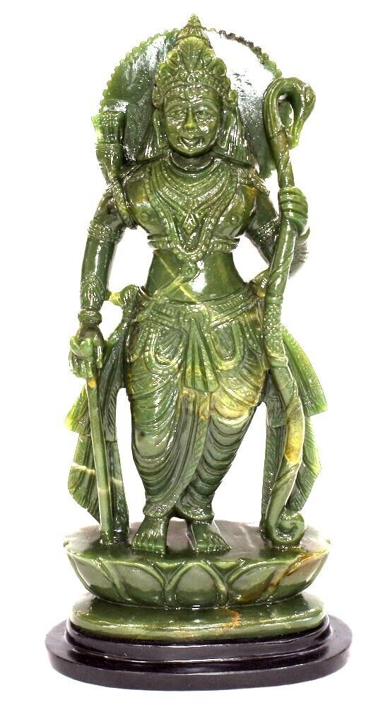 Lord Rama Idol In Natural Columbian Green Jade - 1188 gms