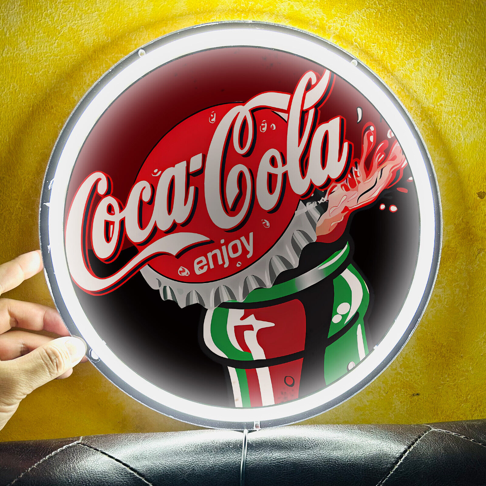 Enjoy Coca Cola Bar Restaurant Home Beer Poster LED Silicone Neon Sign Light G1