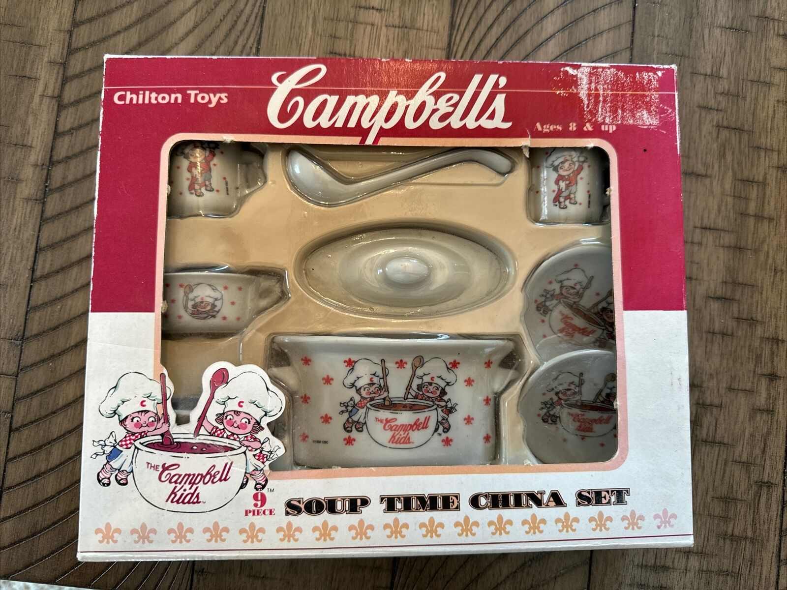 Vintage Campbell's Kids Soup Time 9 Piece China Set 3350-9 - Read Description
