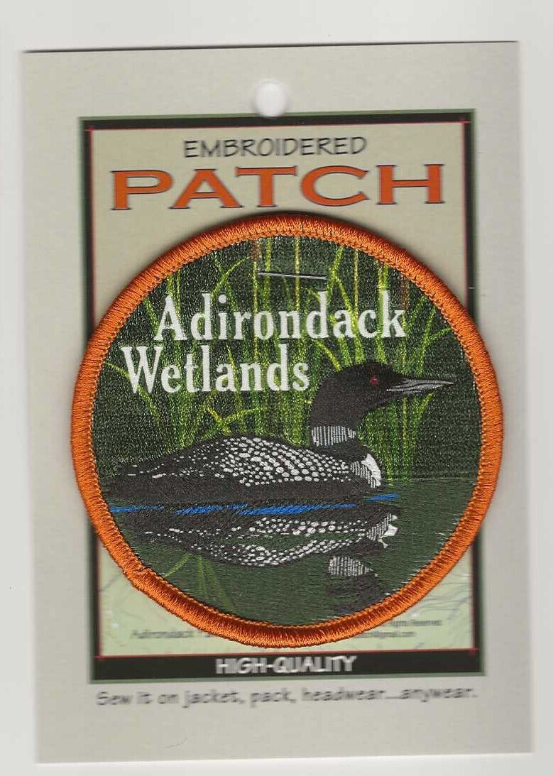 NEW Adirondack Wetlands Loon Souvenir  New York State Patch  Adirondacks