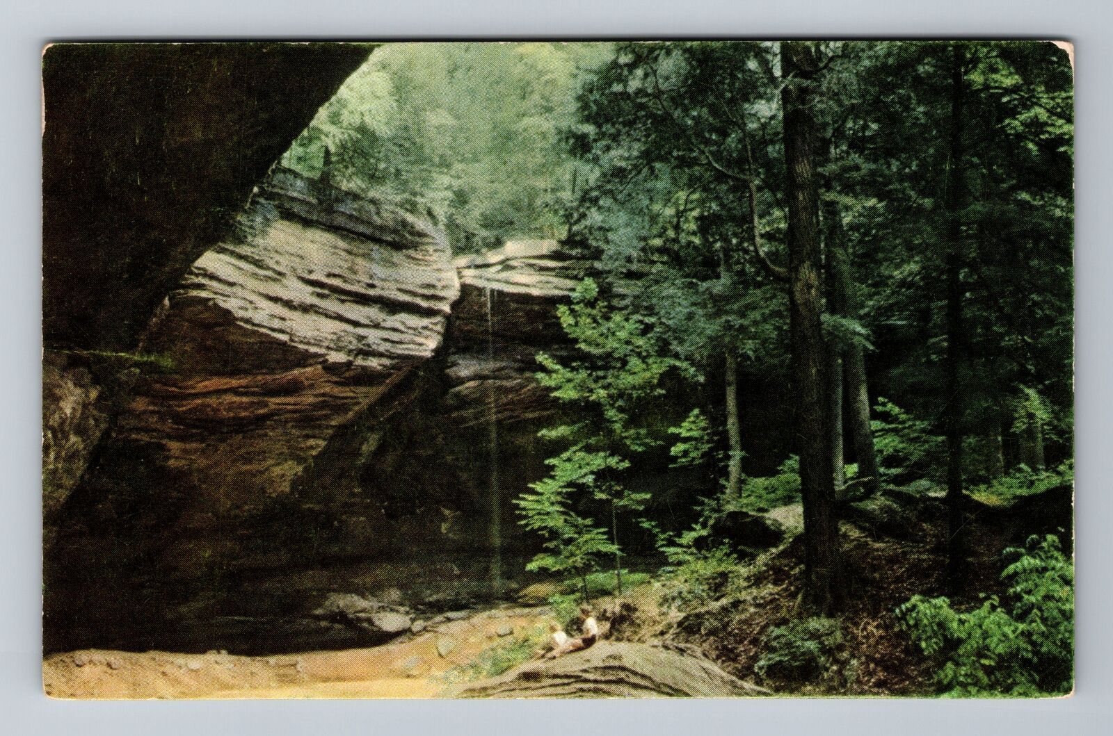 Bloomingville OH-Ohio, Ash Cave, Antique Vintage Souvenir Postcard