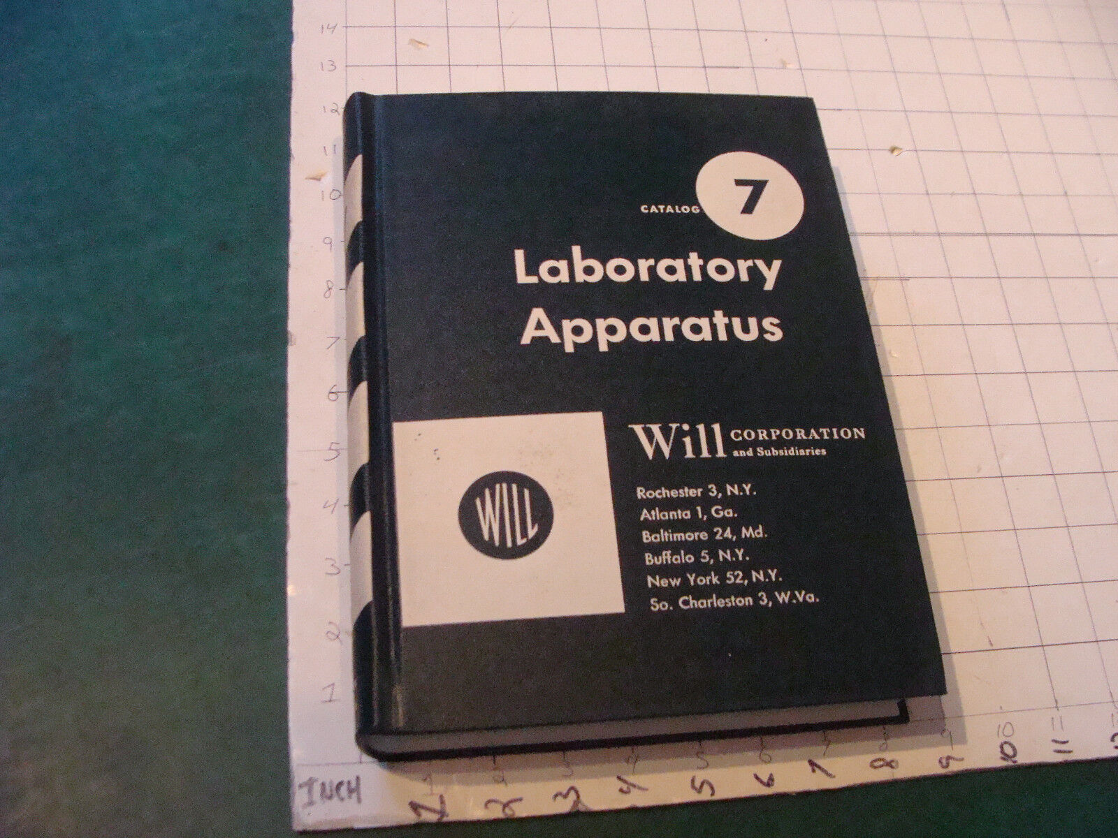 Orig Vintage WILL corp LABORATORY APPARATUS catalog 7, w Asbestos; 1957; 997pgs