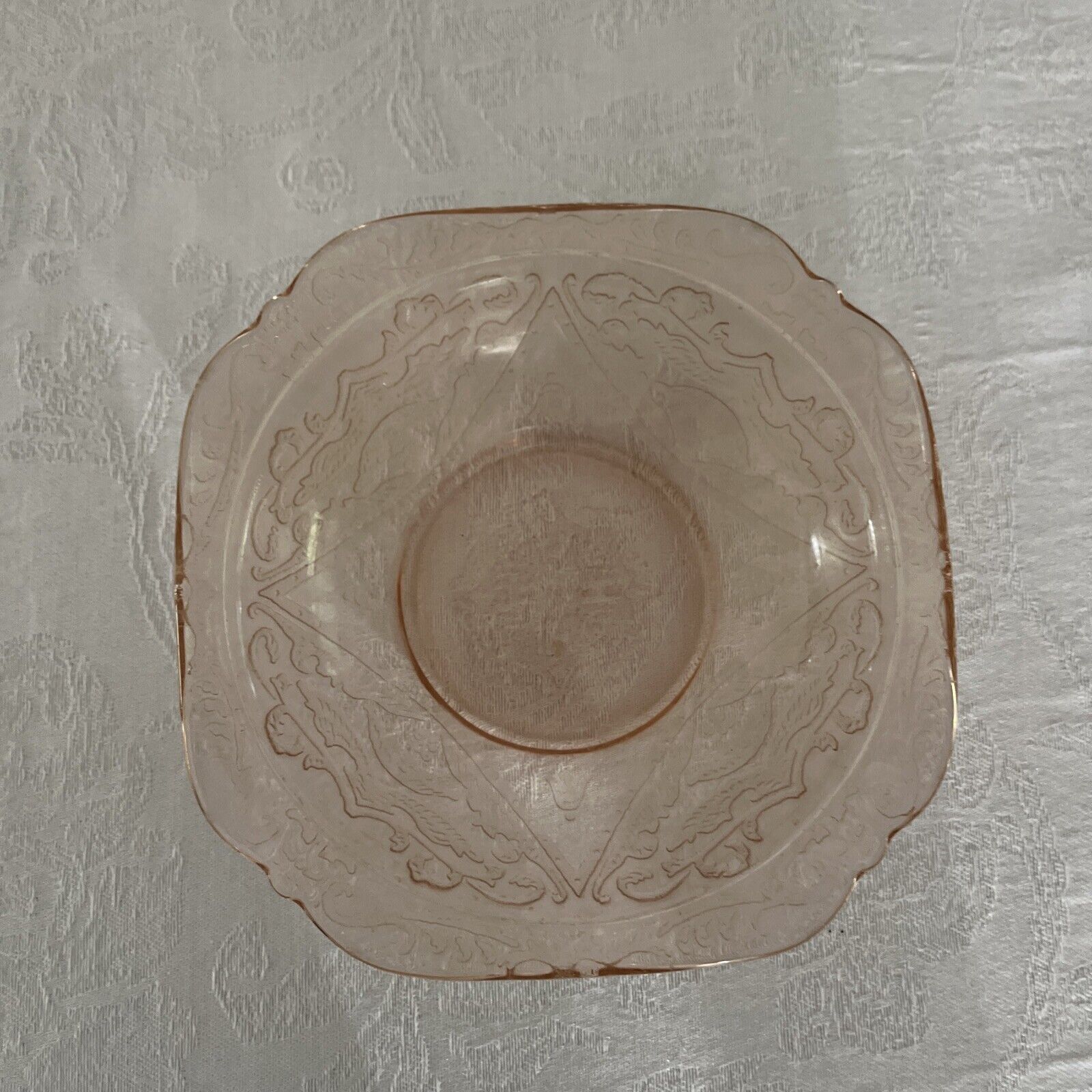Pink Madrid Depression Glass Bowl by Federal Glass Co. 1930's