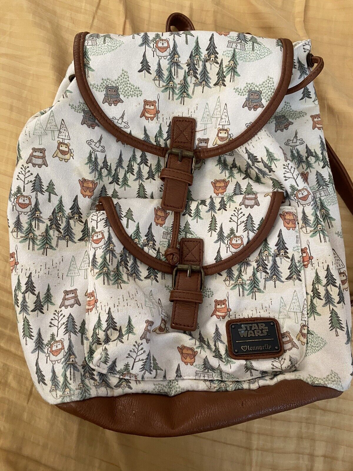 Loungefly Disney Ewok Forest Distressed Backpack