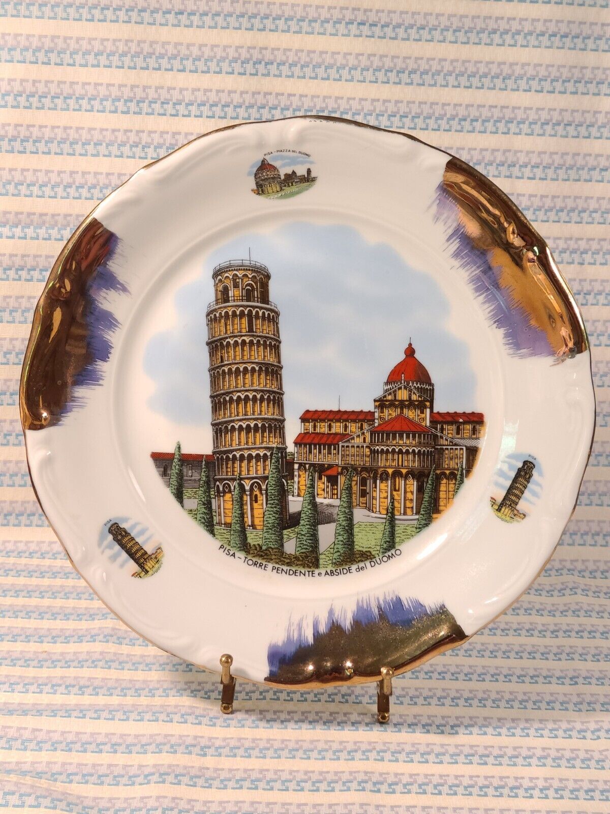 Vintage Pisa Italy Souvenir Plate Leaning Tower Torre Pendente