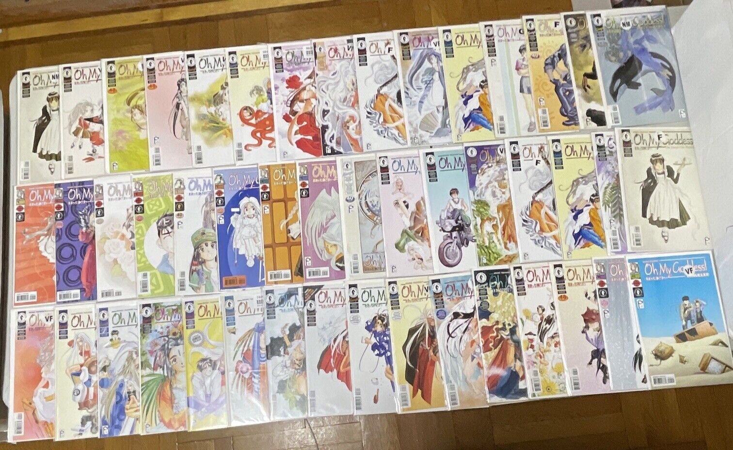 Oh My Goddess Lot Of 67 Dark Horse Comic Manga Avg NM Set Runs