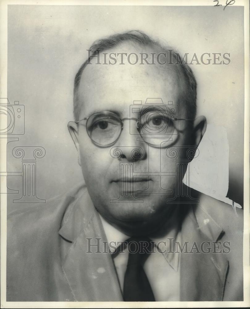 1958 Press Photo Dr. John P. Fox, Professor of Epidemiology at Tulane University