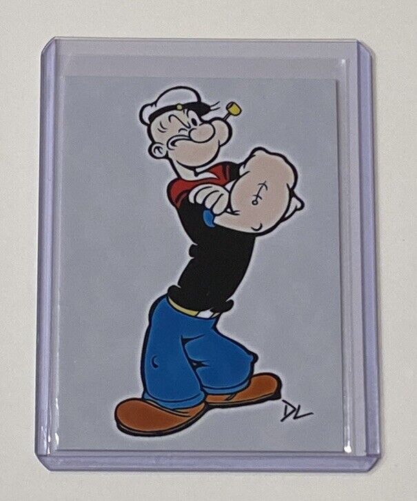 Popeye Limited Edition Artist Signed “Cartoon Classic” Trading Card 3/10