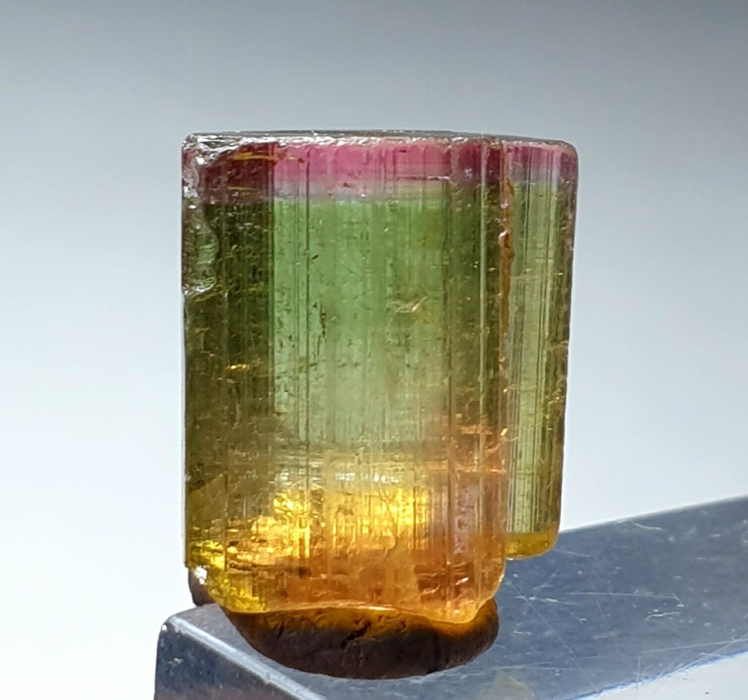 Top Quality Tri-Colour Pocket Size Tourmaline Crystal From Poprook Mine