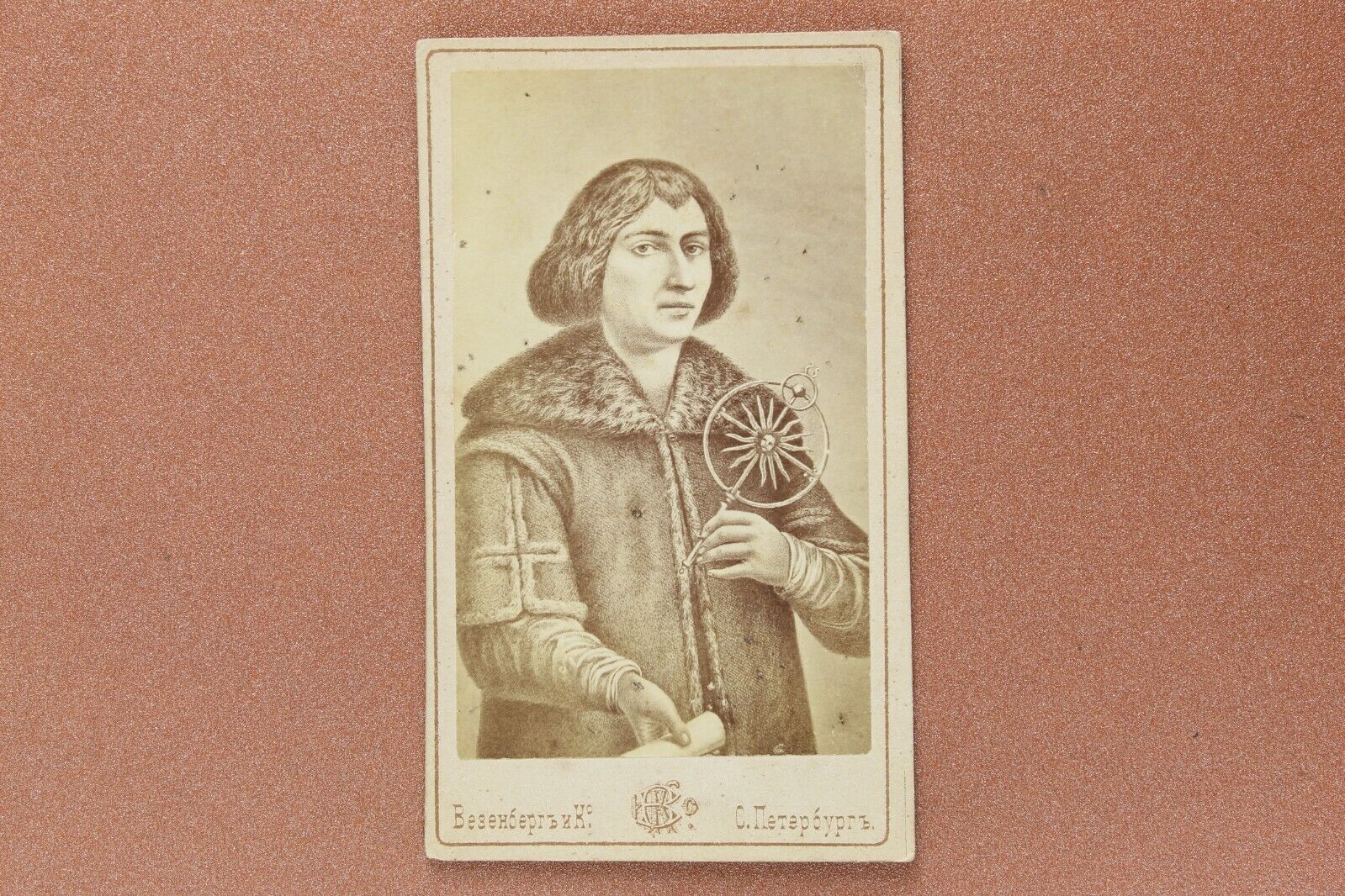 ✨Tsarist Russia WESENBERG CDV Photo 1890s Kopernik Copernicus Polish astronomer