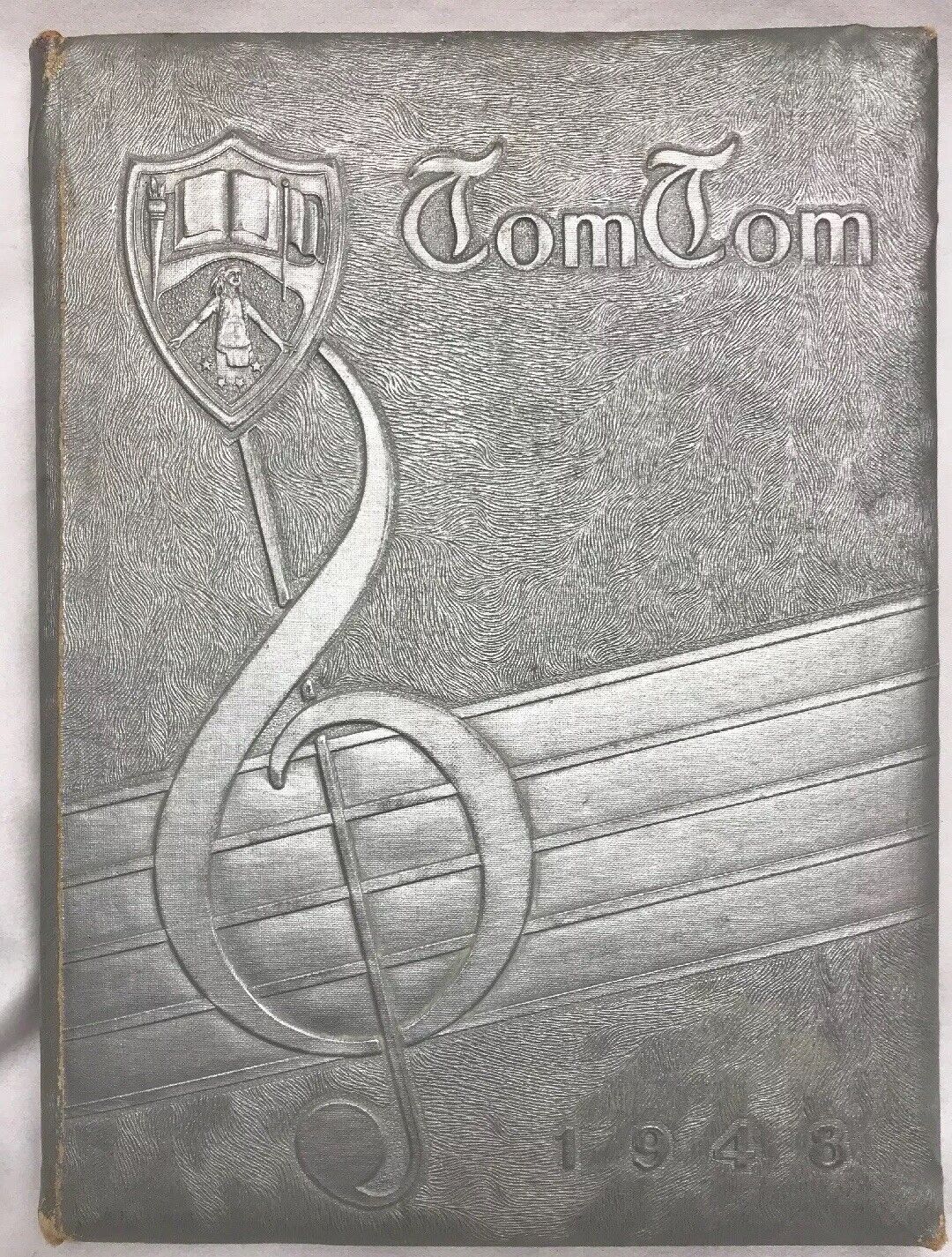 1948 Central HIGH SCHOOL YEARBOOK, Tulsa OK Signatures Throughout Tom Tom