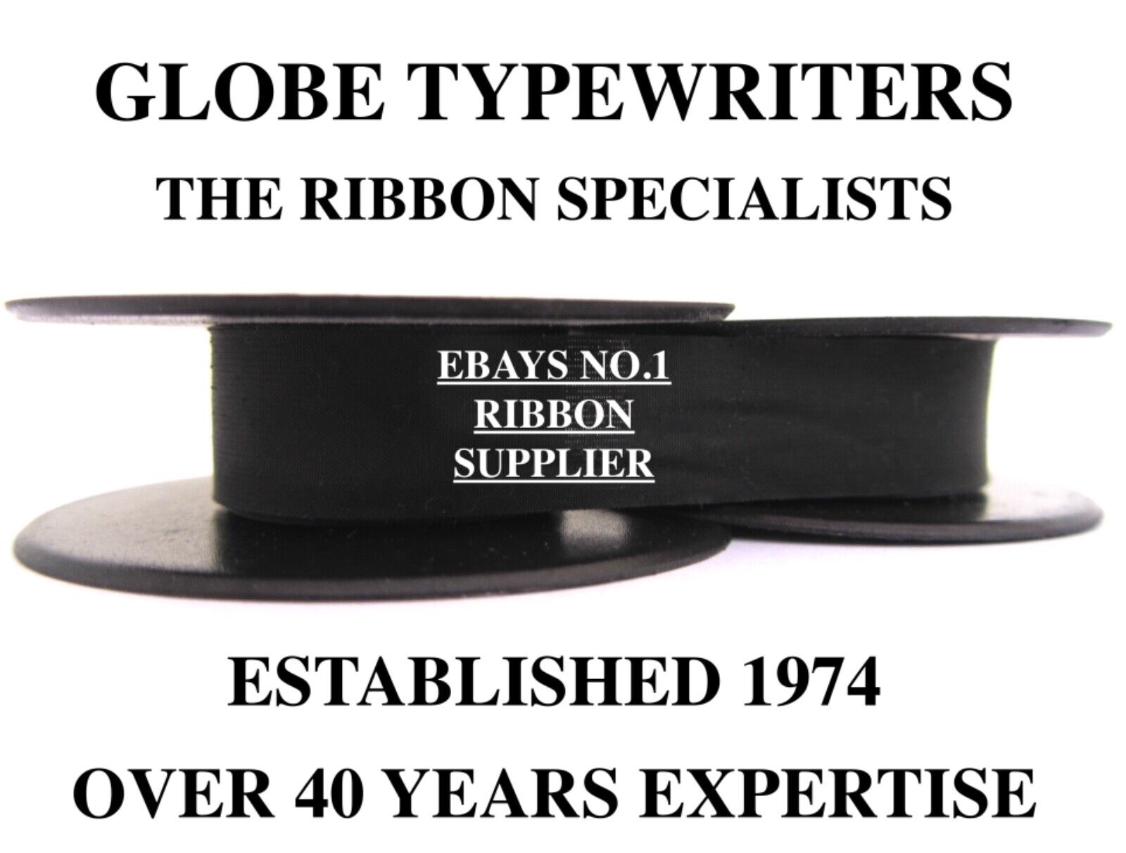 🌎 1 x 'OLYMPIA OLYMPIETTE DELUXE' *BLACK* HIGH QUALITY TYPEWRITER RIBBON