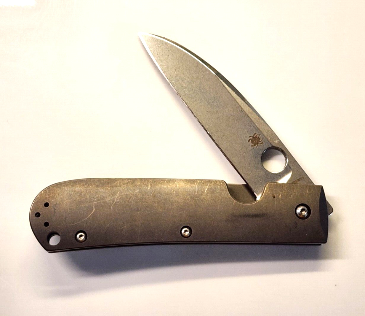 Spyderco Swayback titanium  knife CTS-XHP 3 1/4\