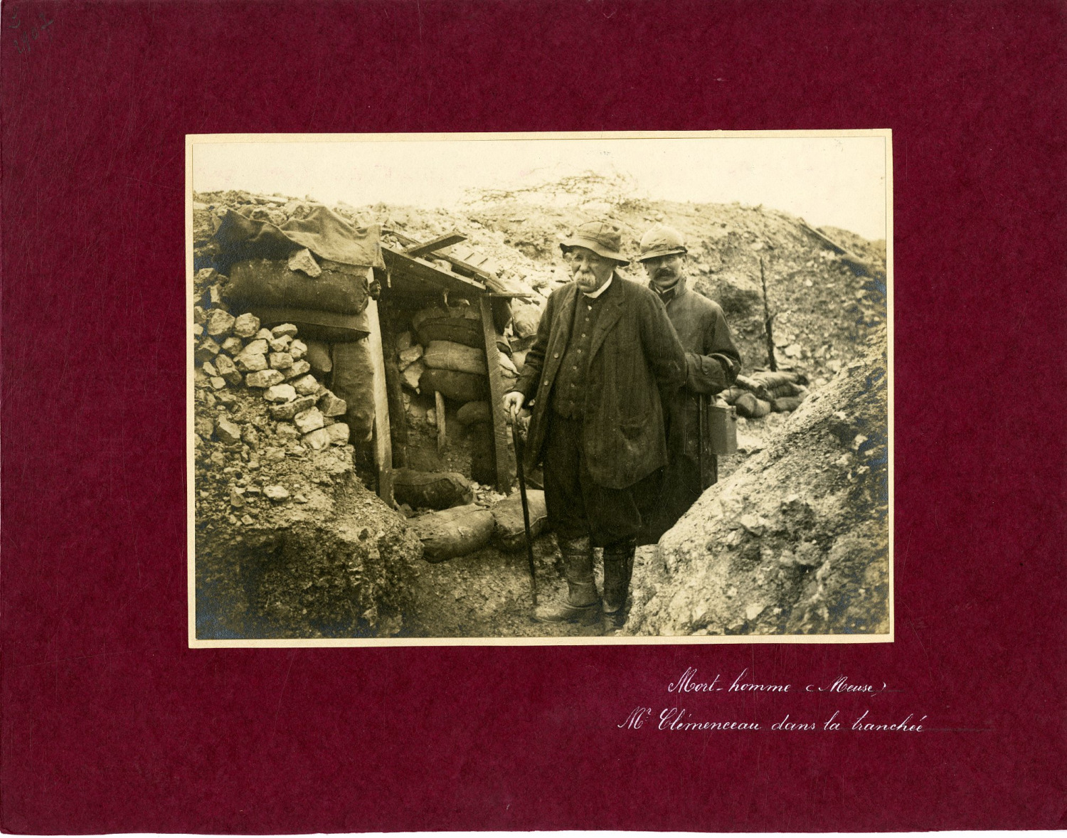 France, Le Mort Homme (Meuse), Mr. Vintage Silver P Clemenceau in the Trench