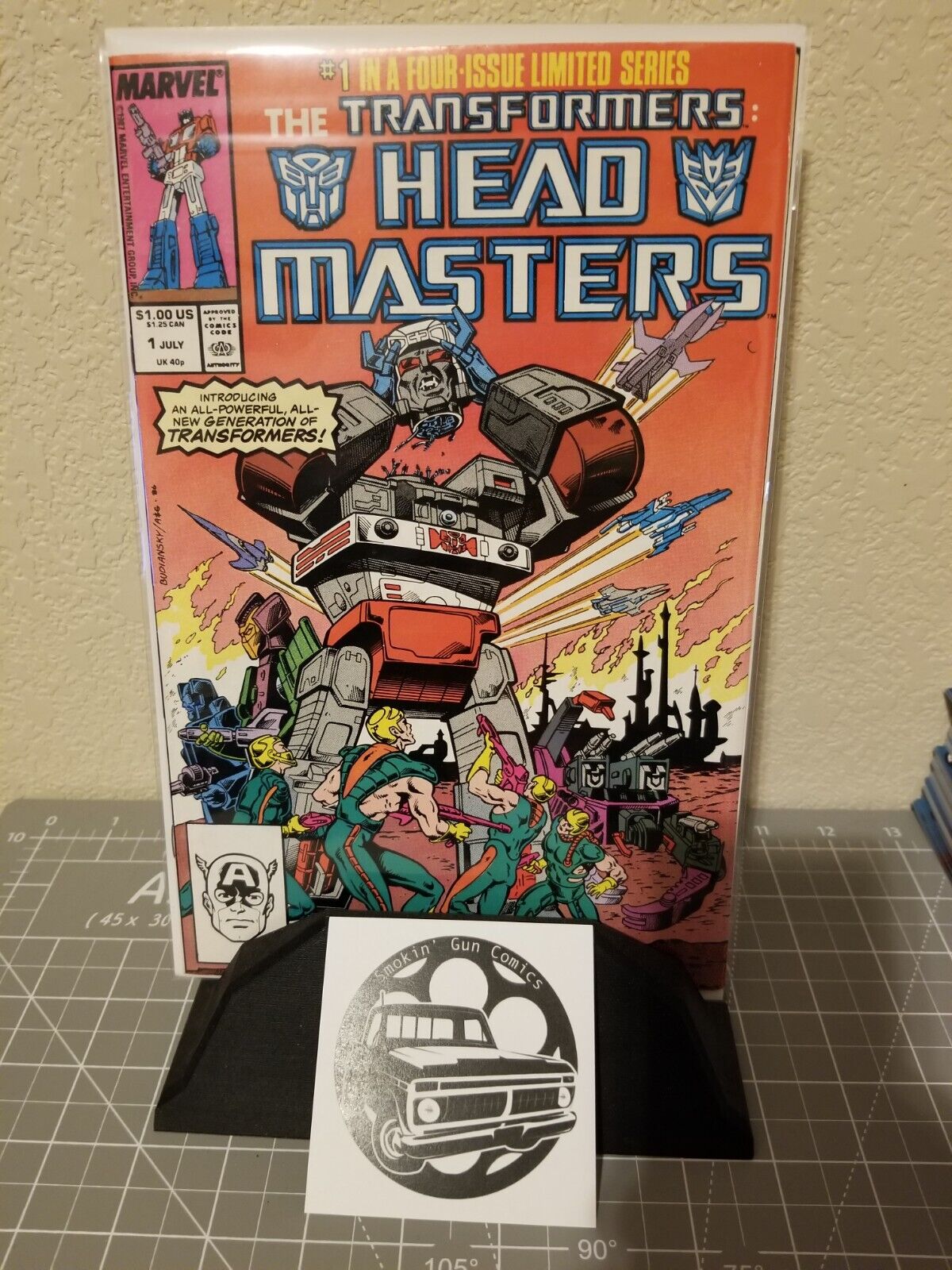 Lot of 4 Transformers: Headmasters Marvel Comics 1987 1 2 3 4 VF+ 