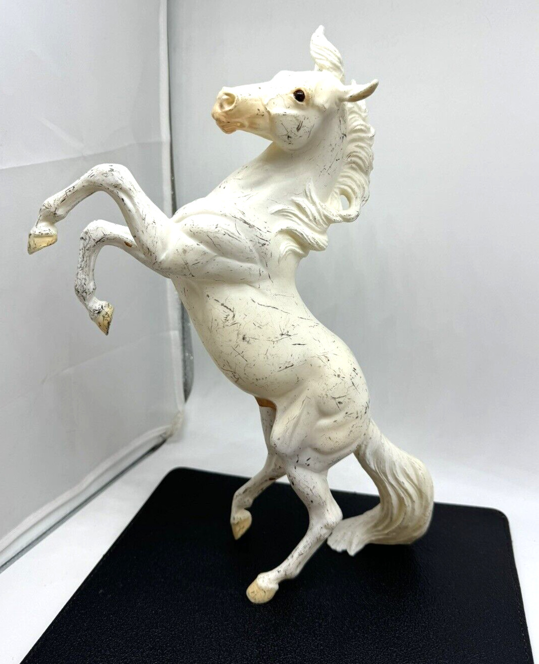 Vtg Breyer Horse The Lone Rangers Silver #574 Rearing White Striated EUC