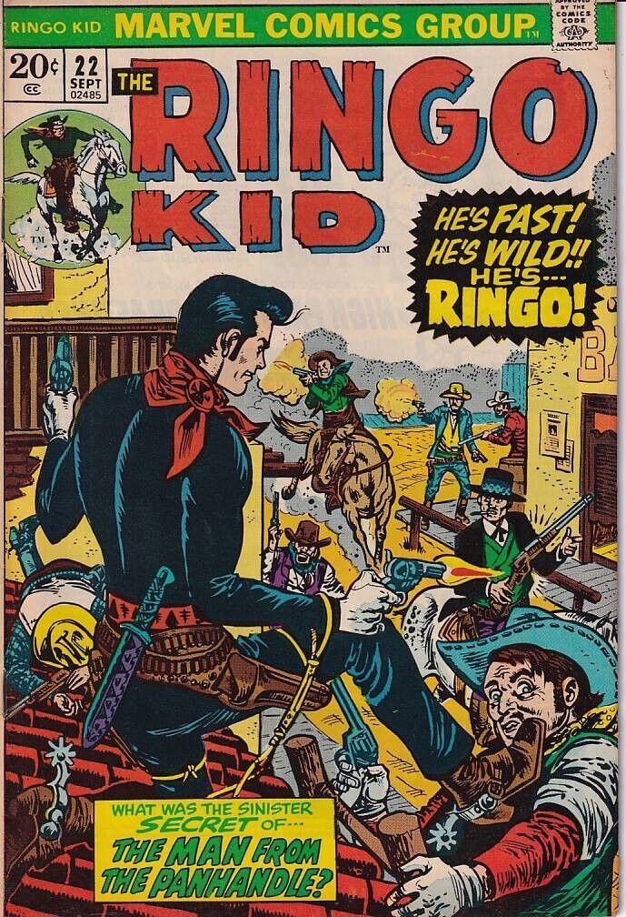 43628: Marvel Comics RINGO KID #22 VF Grade