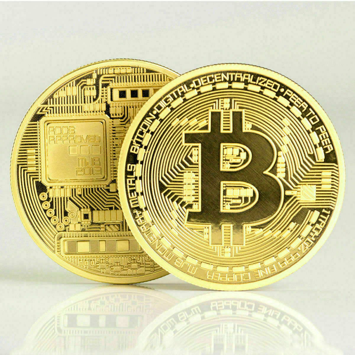 Gold Bitcoin Coins Commemorative 2020 New Collectors Gold Plated Bit Coin