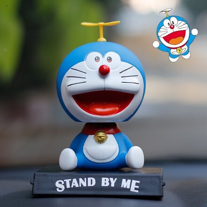 Cute Anime Doraemon Robot Cat Bobblehead Action Figure Toy Gift USA Stock