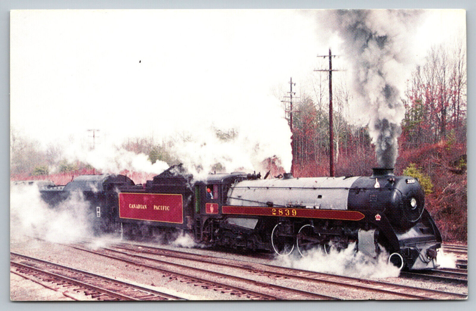 Postcard Canadian Pacific Railway\'s Royal Hudson No. 2839 D11