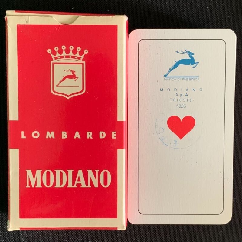 Regional Playing Cards - Lombardy - Modiano - Vintage Rare