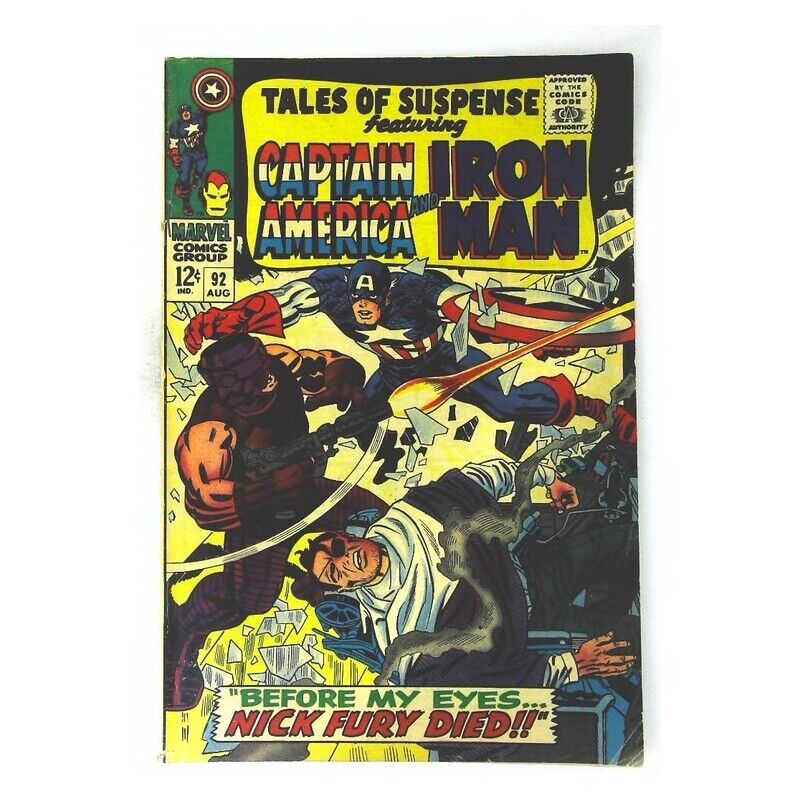 Tales of Suspense (1959 series) #92 in Fine condition. Marvel comics [w: