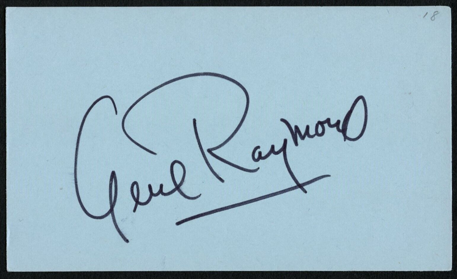 Gene Raymond d1998 signed autograph 3x5 Cut American Actor Composer Producer