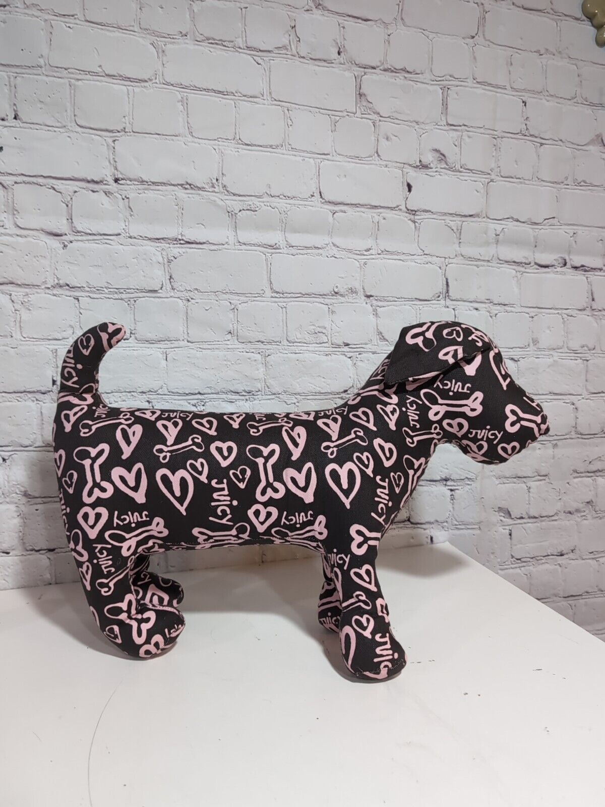 Juicy Couture Dog Stuffed Store Display Brown And Pink Love Juicy 