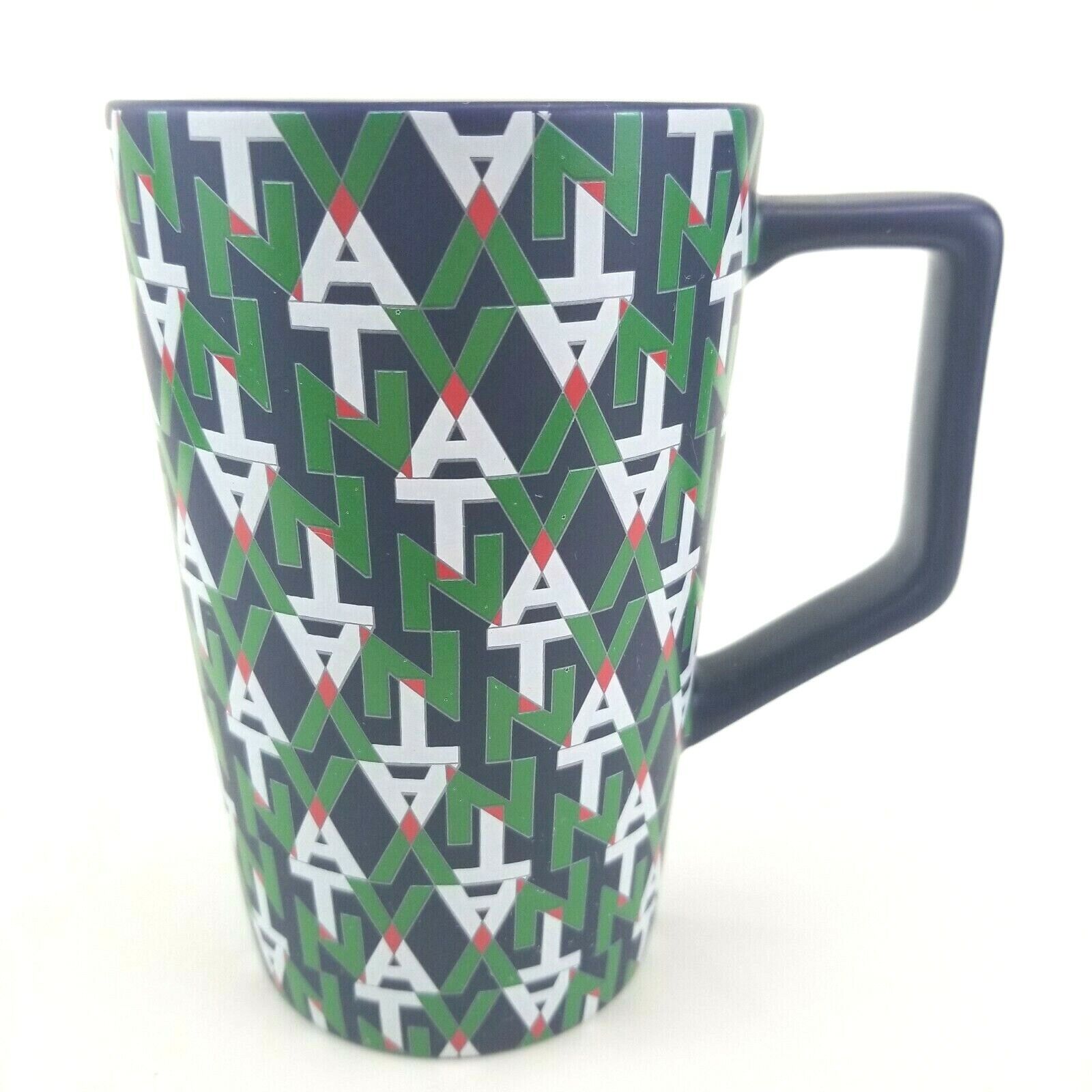 Teavana TVNA 2016 Blue Green Red White Ceramic 12 Oz Coffee Tea Mug No Lid