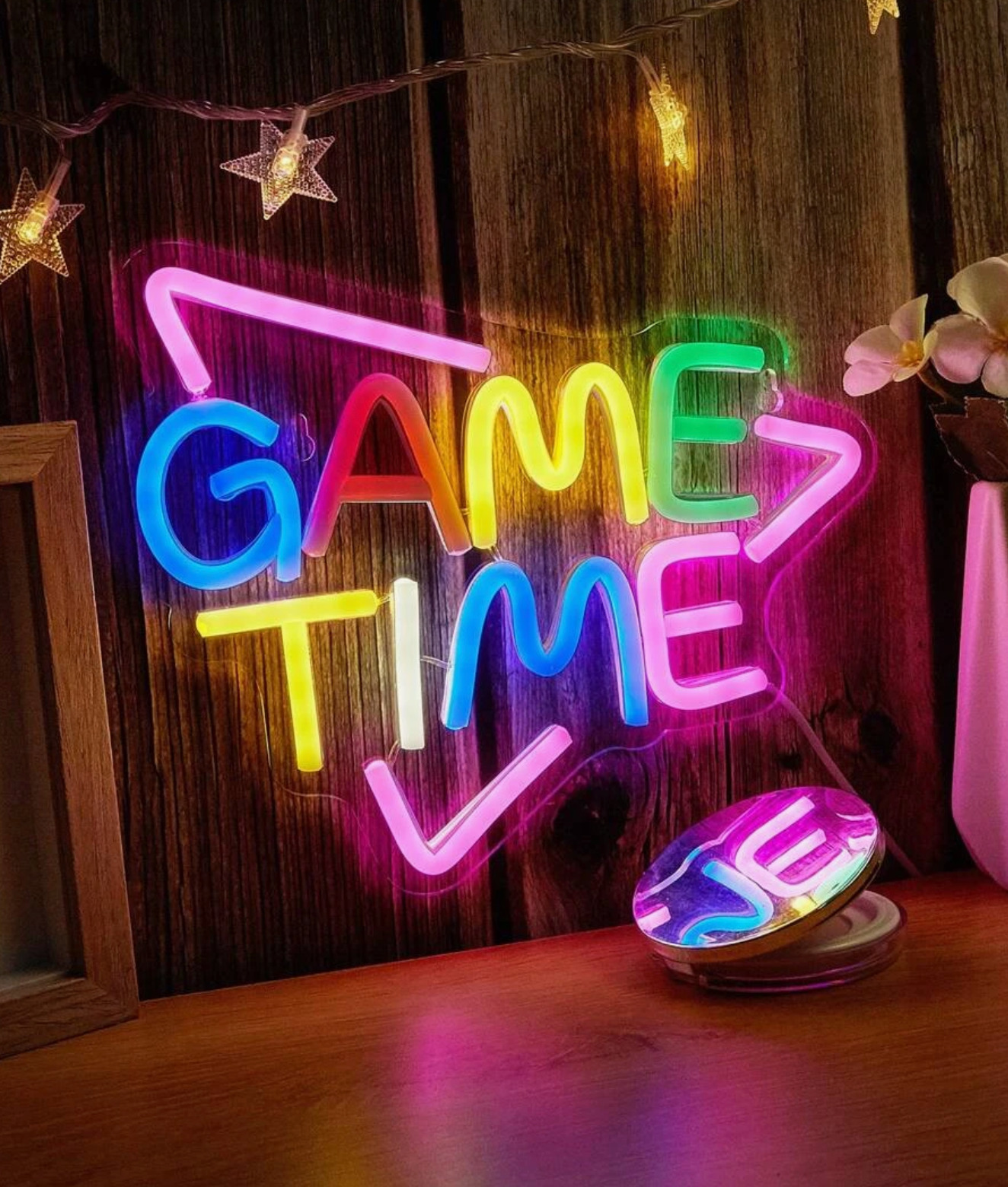 Game Time Inspired Video Game Neon Sign