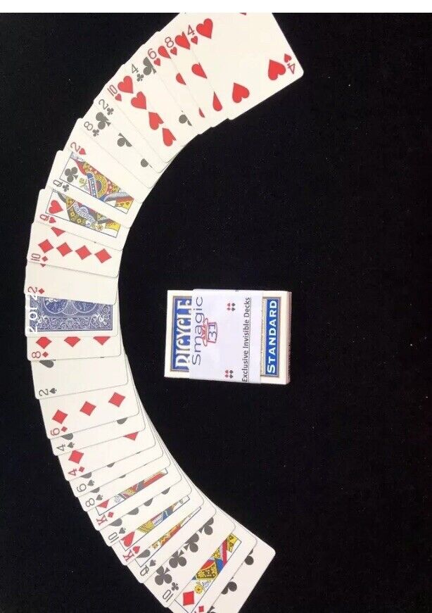 Invisible Deck Professional  BLUE Bicycle Cards Magic Trick 1000 Sold 