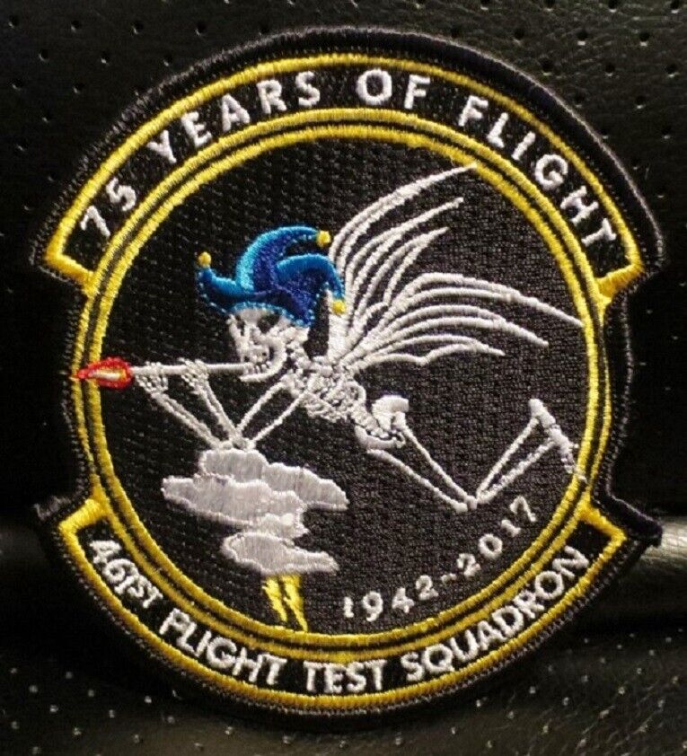 F-35 461st FLT TEST SQUADRON DEADLY JESTERS 75 YEARS OF FLIGHT PATCH AWESOME
