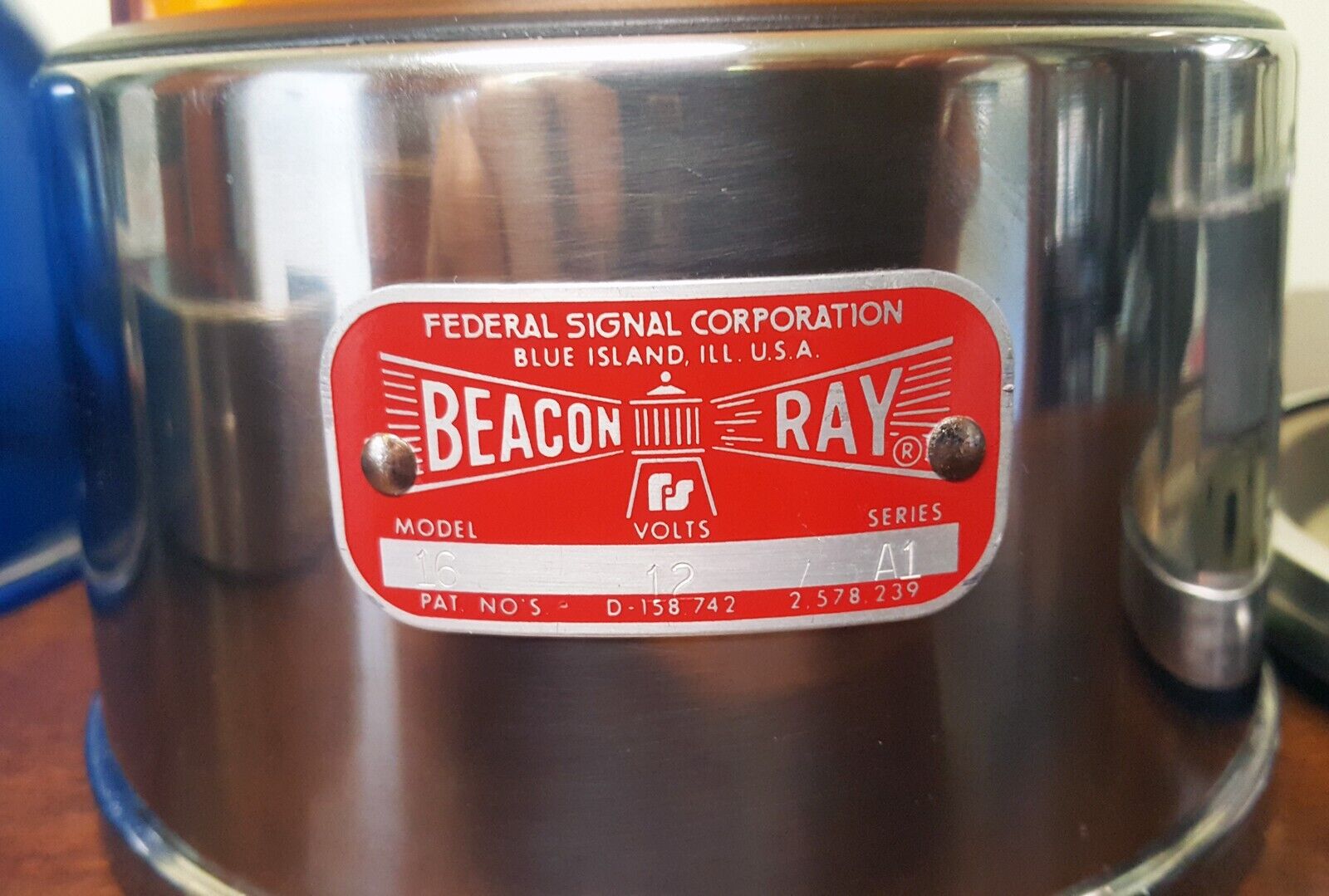 Rare Vintage Federal Signal Beacon Ray Light model 16 A1    EXC COND WORKING