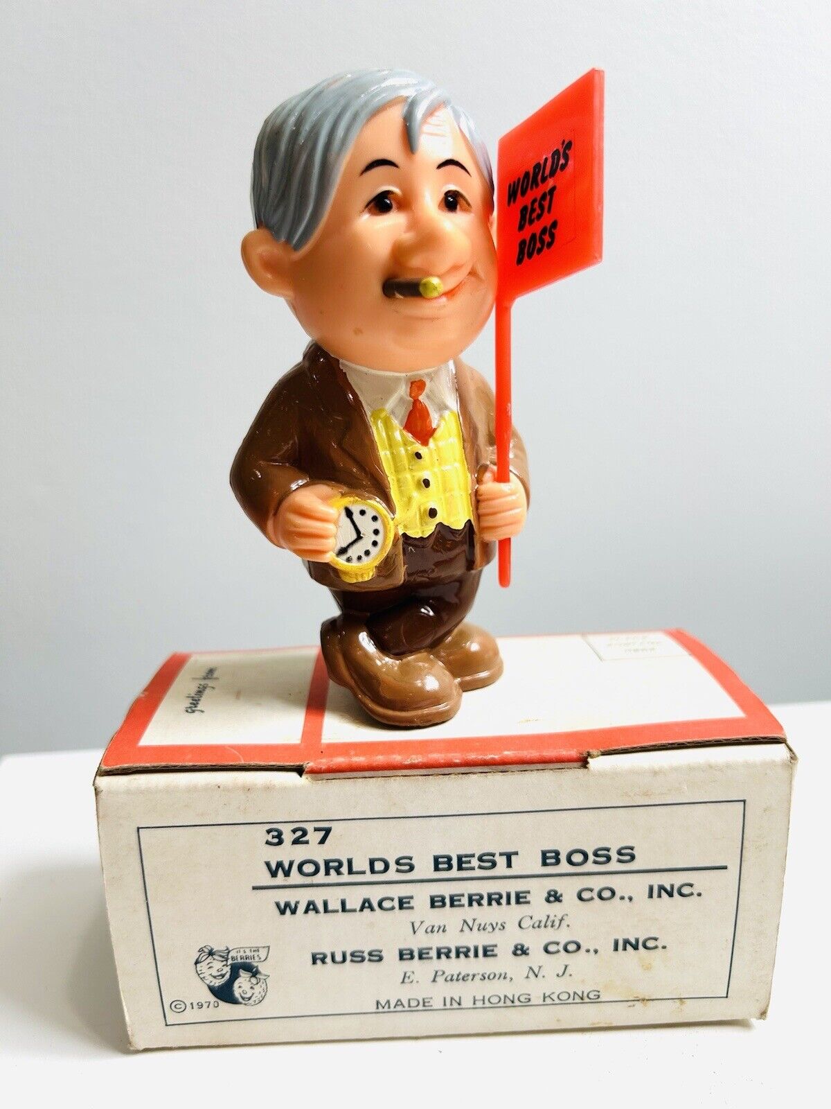 Vintage Original Package  1970 Worlds Best Boss W&R Berries Co\'s Figure NIB Rare