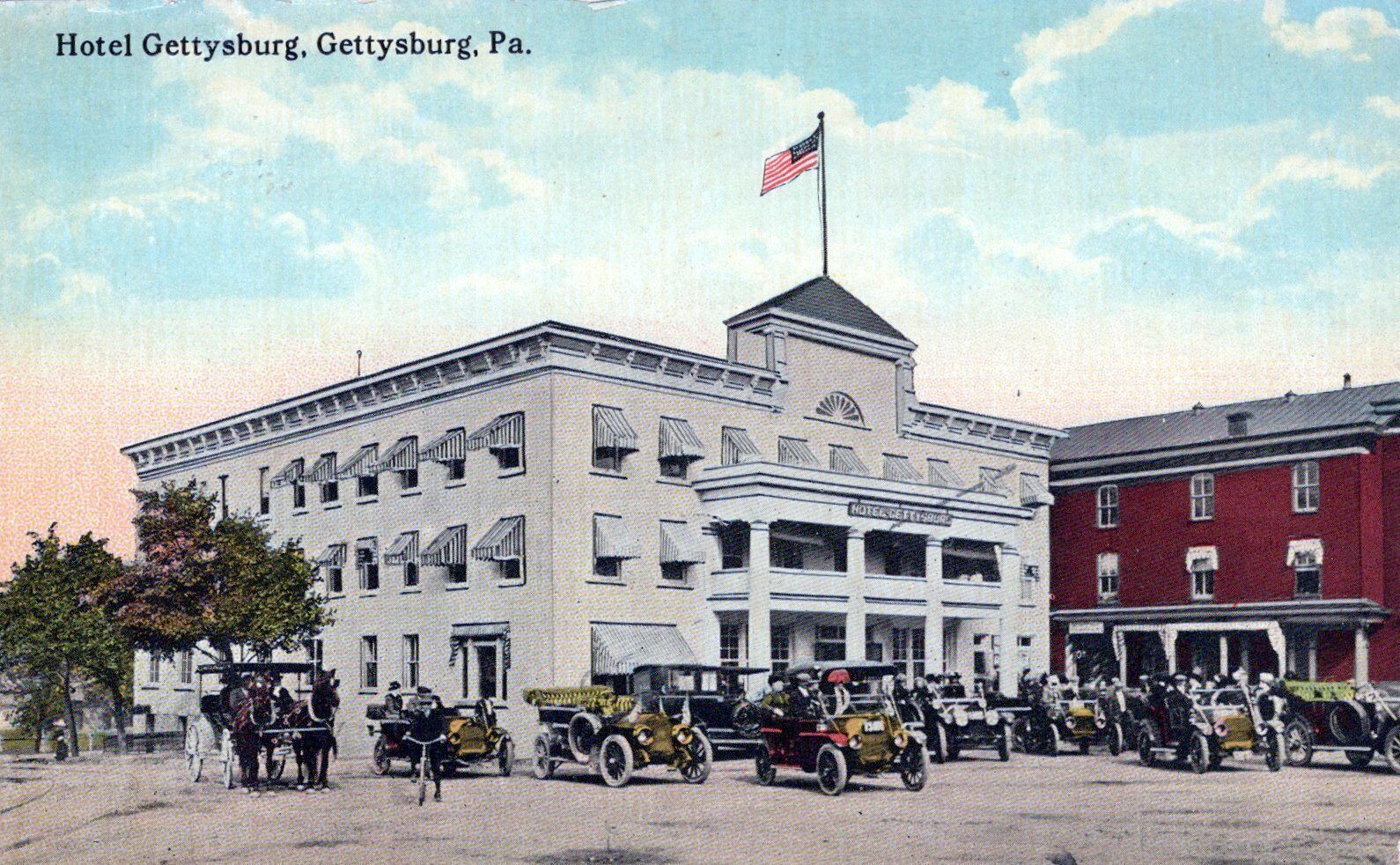 Hotel Gettysburg Gettysburg Pennsylvania Vintage Divided Back Post Card