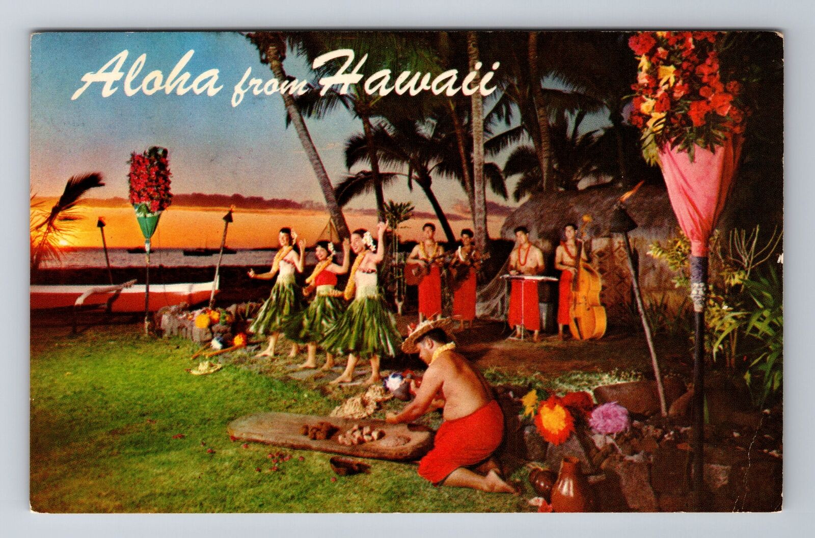 HI-Hawaii, General Greetings, Antique, Vintage Souvenir Postcard