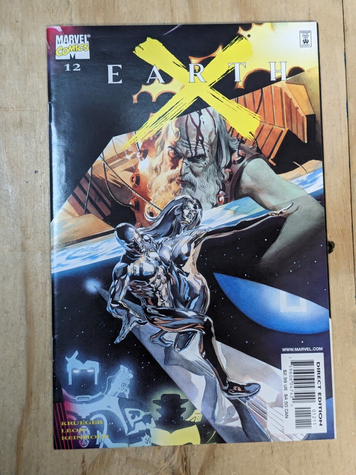 Earth X #12 1st Appearance Shalla-Bal as Silver Surfer Marvel Comics MCU