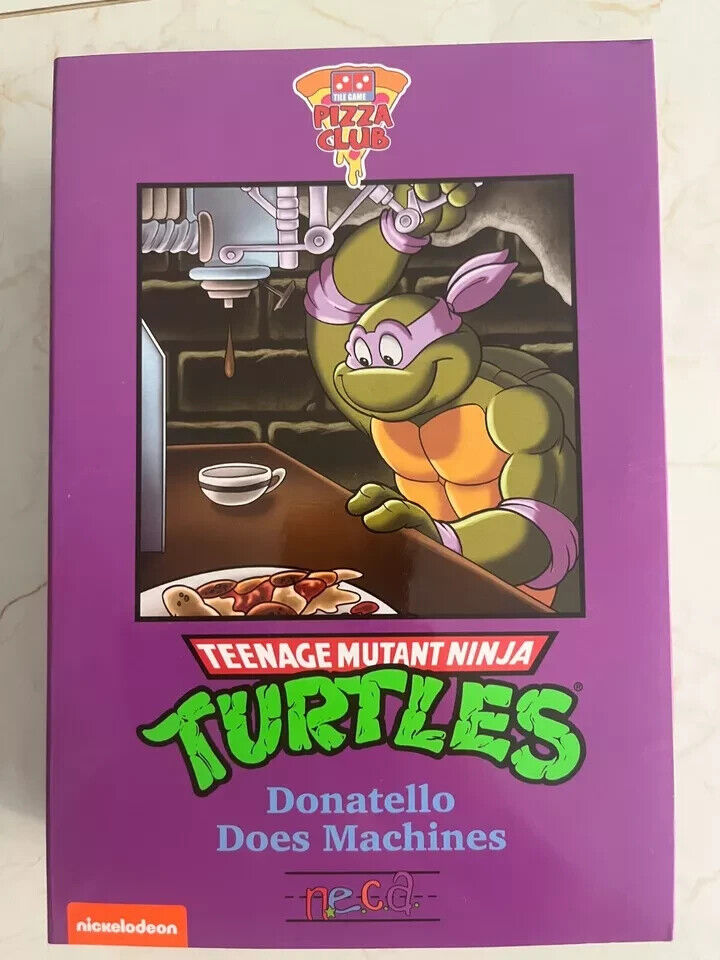 NECA 7”Teenage Mutant Ninja Turtles Pizza Club Turtles 2024 New Brand Donatello