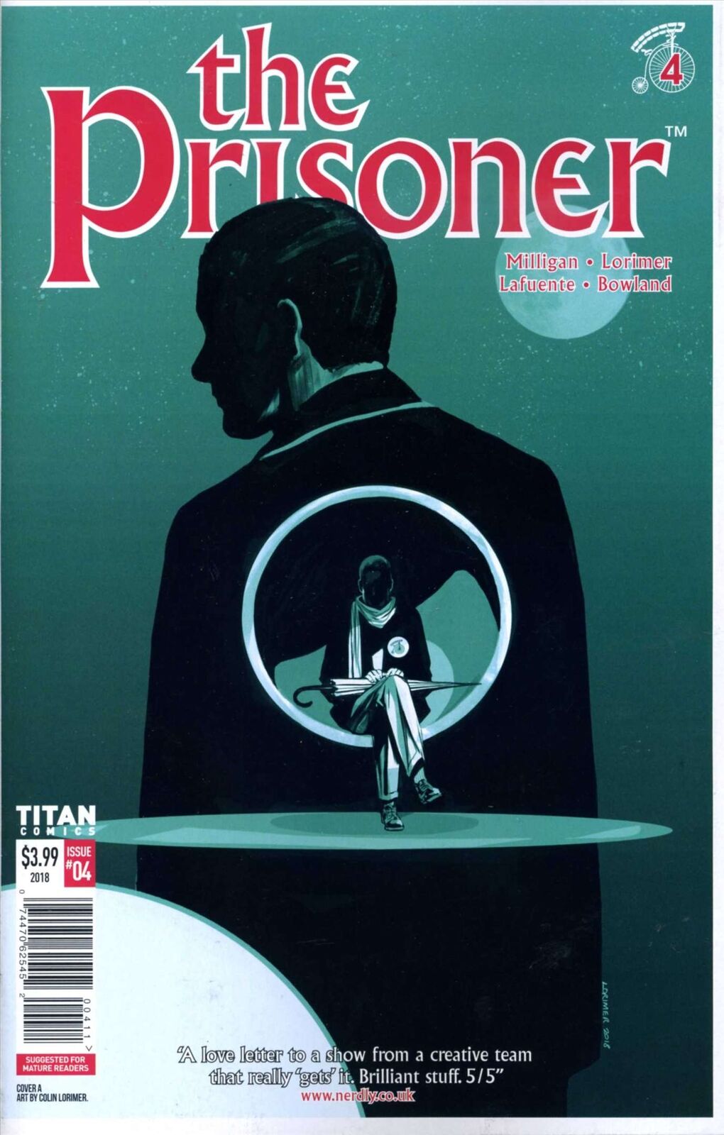 Prisoner, The: The Uncertainty Machine #4A VF/NM; Titan | Based on TV Show - we