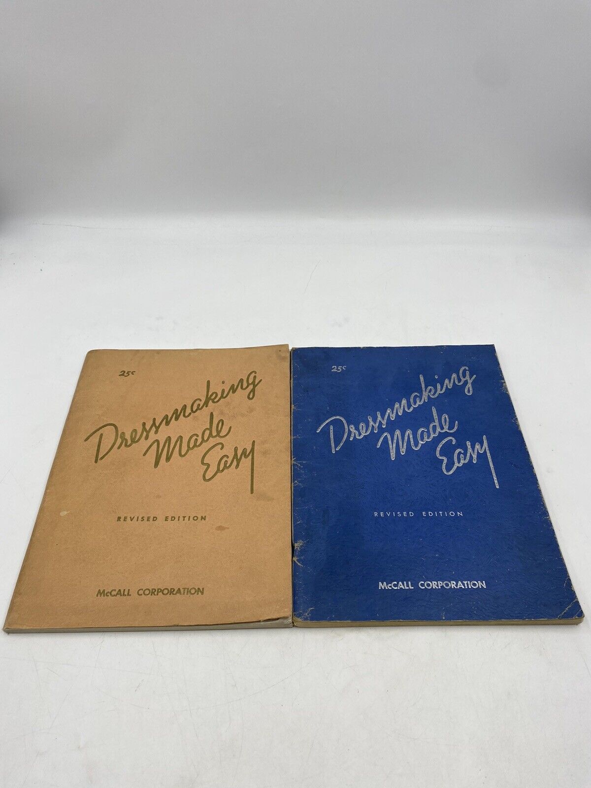 Vintage McCall Dressmaking Made Easy Revised Edition, 1939 & 1943 Book, Lot Of 2