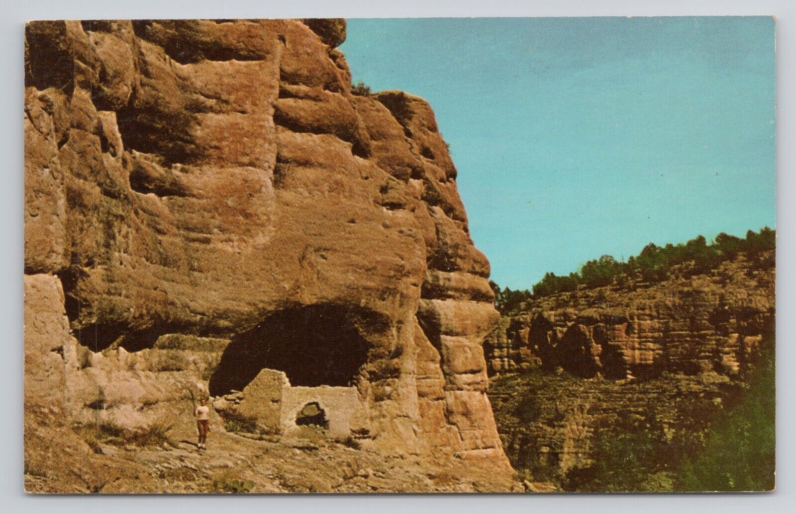 Postcard Gila Cliff Dwellings Gila National Forest New Mexico